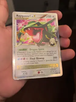 Pokemon Rayquaza C LV. X DP47 Holo Black Star Promo - Image 2