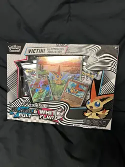POKEMON TCG Scarlet Violet Black Bolt & White Flare Victini factory sealed box - Image 1