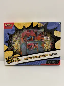 Pokemon TCG Mega Evolution Ascended Heroes Mega Feraligatr ex Box New Sealed UK - Image 1