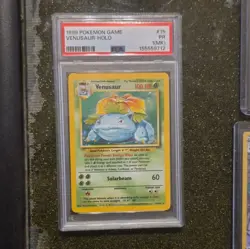 Pokemon TCG Venusaur Base Set 15/102 Holo Rare Stage 2 PSA Graded 1999 EN - Image 1