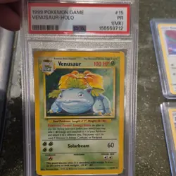 Pokemon TCG Venusaur Base Set 15/102 Holo Rare Stage 2 PSA Graded 1999 EN - Image 2