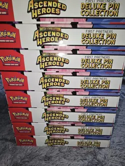 Pokemon TCG Ascended Heroes First Partner DELUXE PIN COLLECTION x8 BUNDLE - Image 4