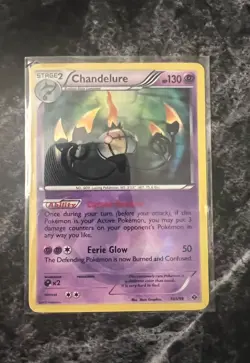 Pokemon Chandelure 101/99 Next Destinies Secret Rare Holo Stage 2 130 HP - Image 1