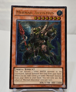 ULTIMATE Rare Mermail Abyssteus CBLZ-EN083 Unlimited Yugioh 7671 - Image 1