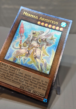 ULTIMATE Rare Mermail Abyssteus CBLZ-EN083 Unlimited Yugioh 7671 - Image 3