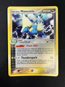 Team Aqua's Manectric - 4/95 - Holo Rare EX Team Magma Vs Aqua (NM) Pokemon - Image 1