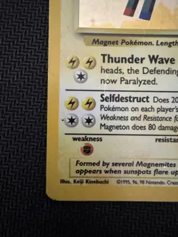 Magneton Base Set 9/102 Holo Rare Unlimited 1999 Wizards Pokemon TCG - Image 5