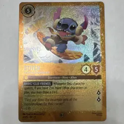 Disney Lorcana Stitch Carefree Snowboarder 42/P3 EN 11 Foil Promo - Image 1