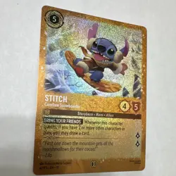 Disney Lorcana Stitch Carefree Snowboarder 42/P3 EN 11 Foil Promo - Image 2