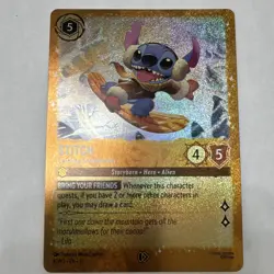 Disney Lorcana Stitch Carefree Snowboarder 42/P3 EN 11 Foil Promo - Image 4