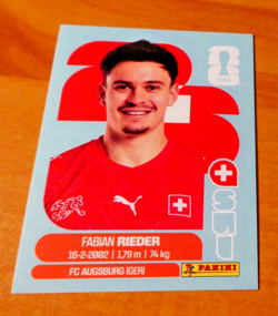 PANINI FOOTBALL FIFA WORLD CUP STICKER CARD CARTE RIEDER SUI 112 MINT 2026 - Image 1