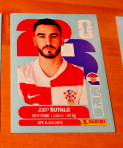 PANINI FOOTBALL FIFA WORLD CUP STICKER CARD CARTE SUTALO CRO 7 MINT 2026 - Image 1