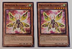 Yugioh TCG - 2x Primitive butterfly - CROS-EN097 - NM/LP - Unlimited Common 2015 - Image 1