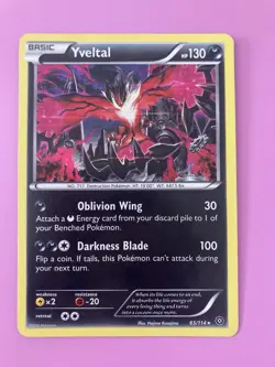 Pokemon Card TCG - Yveltal - 65/114 - Holo - XY Steam Siege Excellent Condition - Image 1