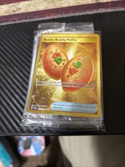 Pokemon TCG Buddy-Buddy Poffin 223/167 Twilight Masquerade Hyper Rare Card - Image 1
