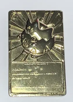 1999 BK Promo Togepi Pokemon Special Edition 23K Gold Plated Trading Card HP - Image 4