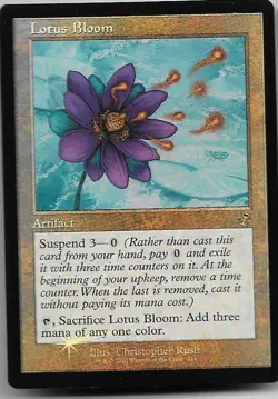 Realmwalker Buy-a-box card and Lotus Bloom, 2 New Foil Cards, WOTC Limited MTG - Image 1