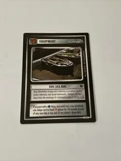 Star Trek CCG Equipment Borg Data Node Black Boarder Voyager Card - Image 1