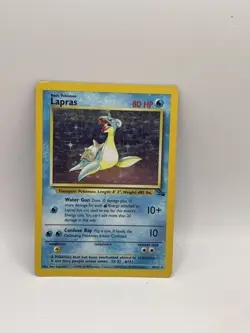 Lapras Holo Rare Pokemon Card Fossil 1999 10/62 - Image 1