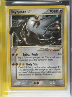 2005 Pokemon EX Deoxys Rayquaza Gold Star Ultra Rare Card BGS 5 - Image 2