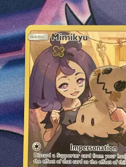 2019 Pokemon Card Sun & Moon Cosmic Eclipse Mimikyu 245/236 Secret Rare NM - Image 2