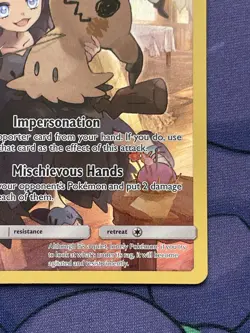 2019 Pokemon Card Sun & Moon Cosmic Eclipse Mimikyu 245/236 Secret Rare NM - Image 4