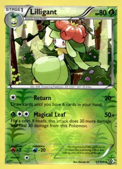 Lilligant 17/149 Rare Boundaries Crossed Pokemon Lightly Played - Image 1