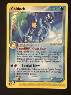 Pokemon TCG Golduck EX Sandstorm 17 Regular Rare - Image 1