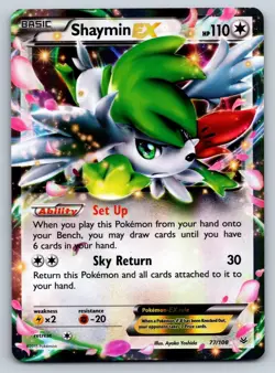 Pokemon Shaymin EX Roaring Skies 77/108 Full Art Ultra Rare EN - Image 1