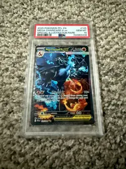 2025 POKEMON PHANTASMAL FLAMES SPECIAL ILLUSTRATION MEGA CHARIZARD X EX PSA 10 - Image 1