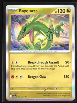 Pokemon TCG - Rayquaza Holo Rare ME: Ascended Heroes 153/217 NM - Image 1
