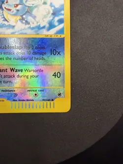 Moderately Played Wartortle - 92/165 - Uncommon Pokemon Expedition - Image 4