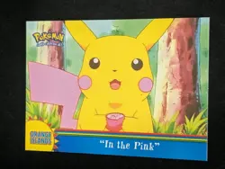 MINT Pokemon Topps In the Pink OR5 Orange Islands Blue Label 2000 Pikachu - Image 1