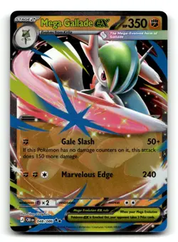 Mega Gallade ex 048/086 Double Rare Chaos Rising Pokemon Holo NM - Image 1