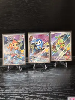 Pokemon TCG First Partner Illustration Collection Series 1 Gen 4 Sinnoh Starters - Image 1