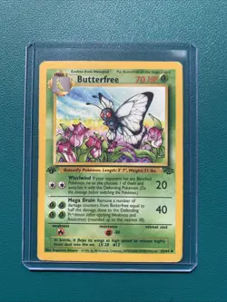 1999 Pokemon Jungle 1st Edition #33 Butterfree Non Holo HP - Image 1