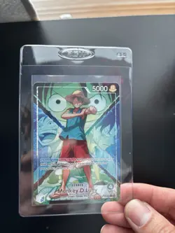 Bandai One Piece TCG Monkey D. Luffy OP06-022 L Leader Alt Art Foil Eng - Image 1