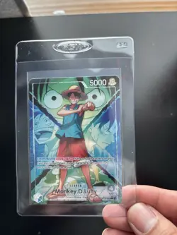 Bandai One Piece TCG Monkey D. Luffy OP06-022 L Leader Alt Art Foil Eng - Image 2