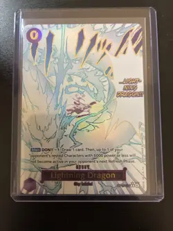 One Piece English - Lightning Dragon - Alt Art - Manga Event - OP15-077 - R - NM - Image 1