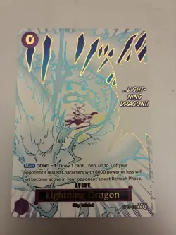 One Piece English - Lightning Dragon - Alt Art - Manga Event - OP15-077 - R - NM - Image 2