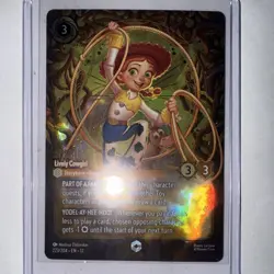 Disney Lorcana Jessie Lively Cowgirl Enchanted 223/204 Wilds Unknown Foil - Image 2