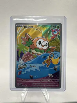 Rowlet MEP043 - 2026 First Partners Illustration Promo Alola - Pokemon Card NM - Image 1