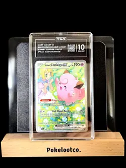 TAG GEM MINT 10 Lillie’s Clefairy ex SIR 184/159 English SV Pokemon Card - Image 1