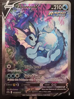 Vaporeon V SWSH181 Sword & Shield Promo Holo Pokemon TCG Card NM - Image 1
