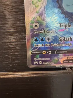Vaporeon V SWSH181 Sword & Shield Promo Holo Pokemon TCG Card NM - Image 3