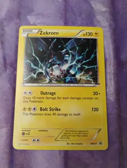 Pokemon Card TCG Black White Promos Zekrom Holo Black Star #BW24 - Image 1