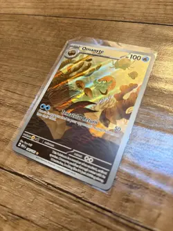 Pokemon TCG Omanyte Scarlet Violet-151 Holo Illustration Rare Card 180/165 - Image 2