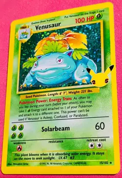 Pokemon Card TCG - Venusaur (Holo Rare) - Celebrations: Classic Collection - NM - Image 1
