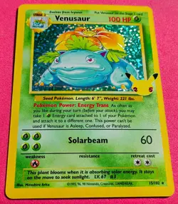 Pokemon Card TCG - Venusaur (Holo Rare) - Celebrations: Classic Collection - NM - Image 2