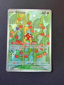 Pokemon TCG Shuckle Card 136/132 Mega Evolution Rare, Near Mint Condition - Image 1